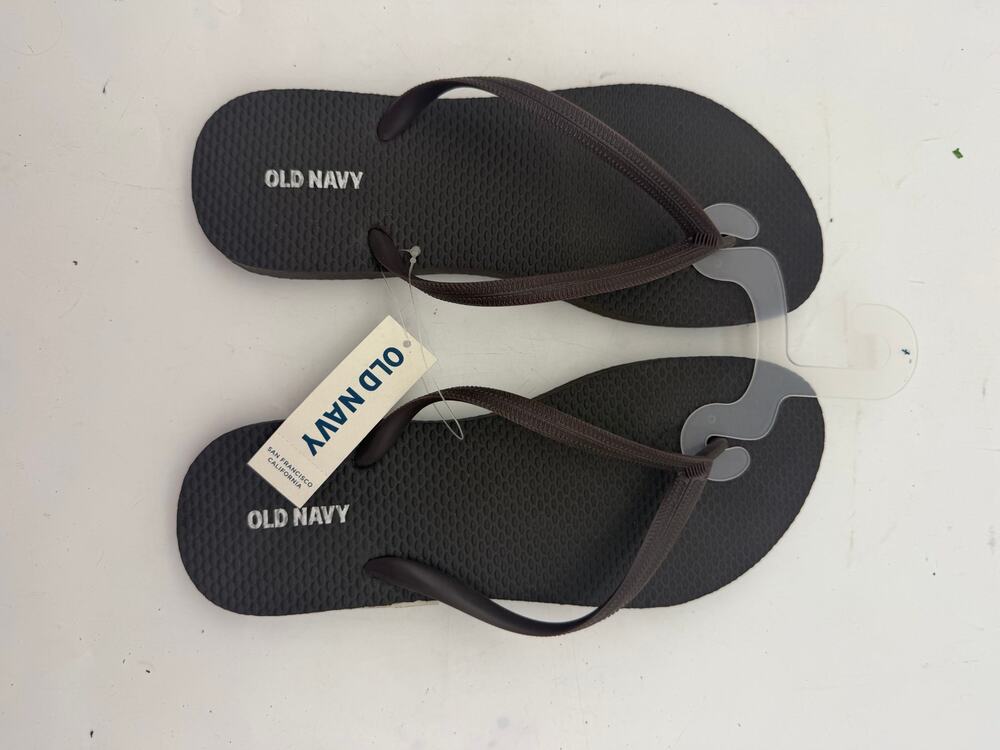 Old Navy Womens Black Flip Fliops 7 NWT